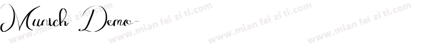 Munich Demo字体转换